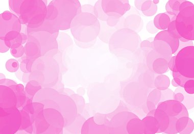 Kabarcıklar benzersiz pembe parlak vektör arka plan