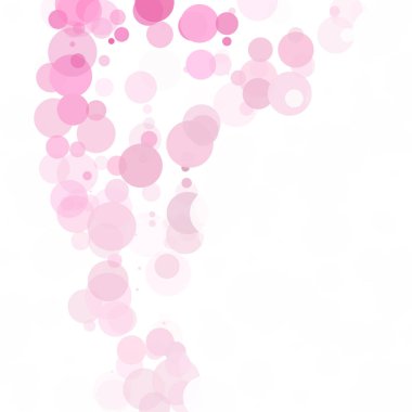 Kabarcıklar benzersiz pembe parlak vektör arka plan