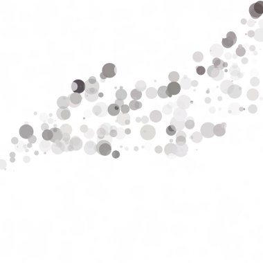 Kabarcıklar daire noktalar benzersiz gri beyaz parlak vektör arka plan