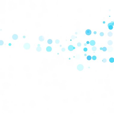 Baloncuklar Çemberi Noktaları Eşsiz Mavi Parlak Vektör Arkaplanı