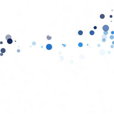 Baloncuklar Çemberi Noktaları Eşsiz Mavi Parlak Vektör Arkaplanı