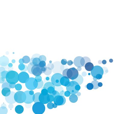 Kabarcıklar benzersiz mavi parlak vektör arka plan