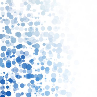 Baloncuklar Çemberi Noktaları Eşsiz Mavi Parlak Vektör Arkaplanı