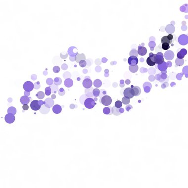 Kabarcıklar daire noktalar benzersiz mor parlak vektör arka plan