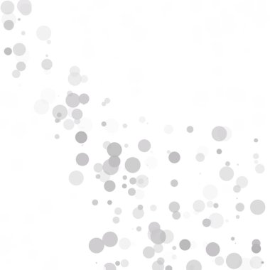 Kabarcıklar daire noktalar benzersiz gri beyaz parlak vektör arka plan