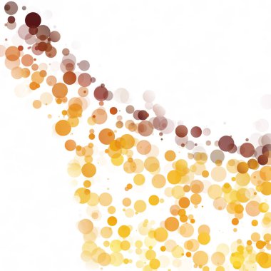 Kabarcıklar daire noktalar benzersiz turuncu parlak vektör arka plan