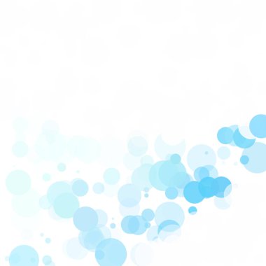 Baloncuklar Çemberi Noktaları Eşsiz Mavi Parlak Vektör Arkaplanı