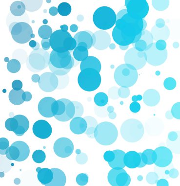 Kabarcıklar benzersiz mavi parlak vektör arka plan