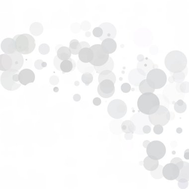 Kabarcıklar daire noktalar benzersiz gri beyaz parlak vektör arka plan