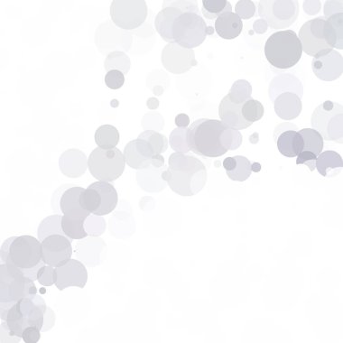 Kabarcıklar benzersiz gri beyaz parlak vektör arka plan