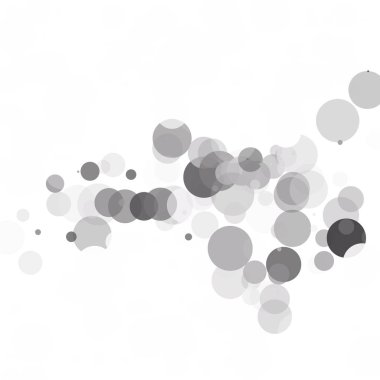 Kabarcıklar daire noktalar benzersiz gri beyaz parlak vektör arka plan