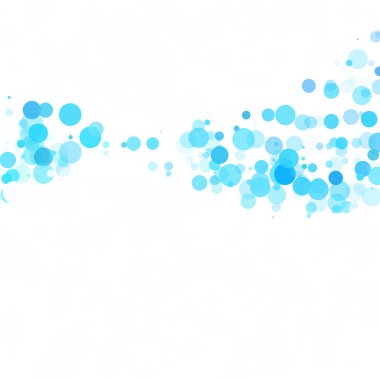 Baloncuklar Çemberi Noktaları Eşsiz Mavi Parlak Vektör Arkaplanı