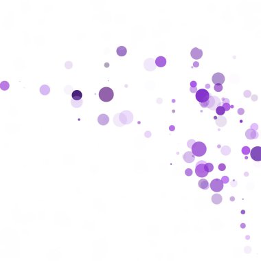 Kabarcıklar daire noktalar benzersiz mor parlak vektör arka plan