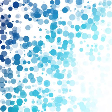 Baloncuklar Çemberi Noktaları Eşsiz Mavi Parlak Vektör Arkaplanı