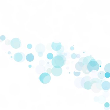 Baloncuklar Çemberi Noktaları Eşsiz Mavi Parlak Vektör Arkaplanı