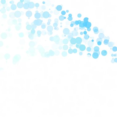 Baloncuklar Çemberi Noktaları Eşsiz Mavi Parlak Vektör Arkaplanı