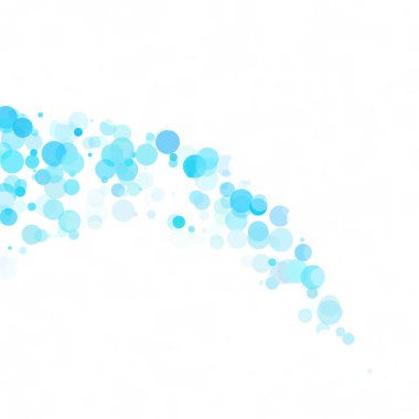 Baloncuklar Çemberi Noktaları Eşsiz Mavi Parlak Vektör Arkaplanı