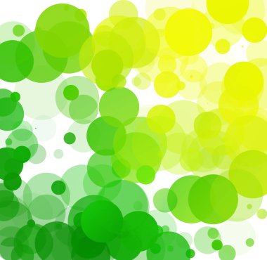 Kabarcıklar benzersiz yeşil parlak vektör arka plan