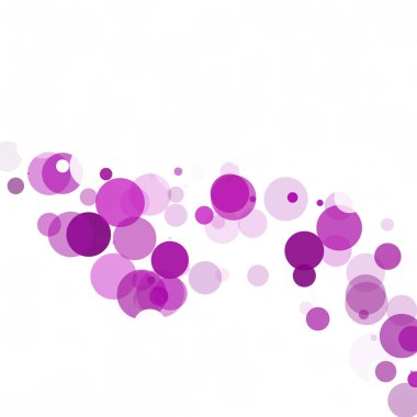 Kabarcıklar daire noktalar benzersiz mor parlak vektör arka plan