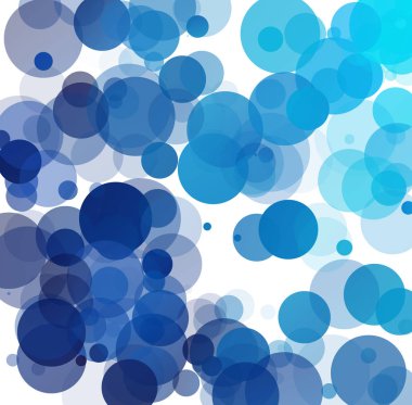 Kabarcıklar benzersiz mavi parlak vektör arka plan