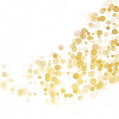 Kabarcıklar daire noktalar benzersiz sarı parlak vektör arka plan