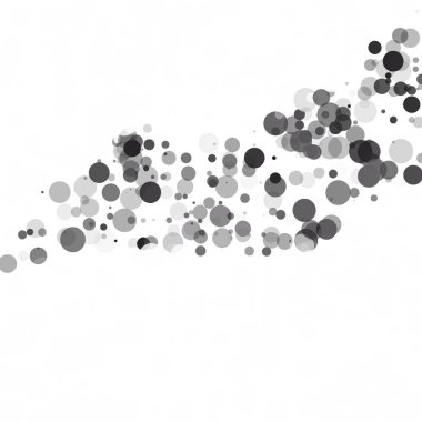 Kabarcıklar daire noktalar benzersiz siyah parlak vektör arka plan