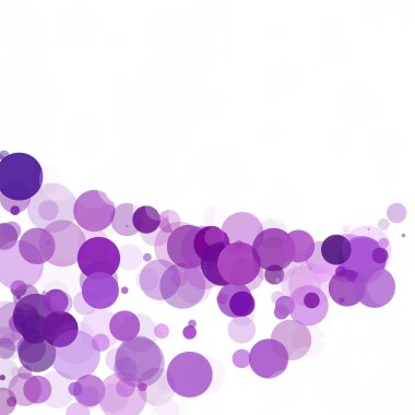 Kabarcıklar daire noktalar benzersiz mor parlak vektör arka plan