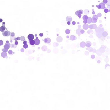 Kabarcıklar daire noktalar benzersiz mor parlak vektör arka plan