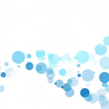 Kabarcıklar benzersiz mavi parlak vektör arka plan