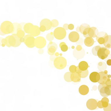 Kabarcıklar benzersiz sarı parlak vektör arka plan