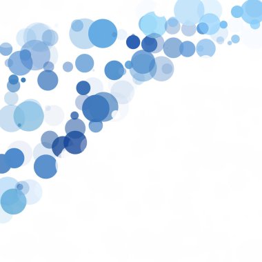 Kabarcıklar benzersiz mavi parlak vektör arka plan