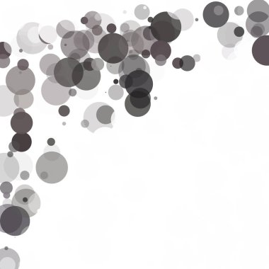 Kabarcıklar daire noktalar benzersiz siyah parlak vektör arka plan