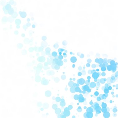 Baloncuklar Çemberi Noktaları Eşsiz Mavi Parlak Vektör Arkaplanı