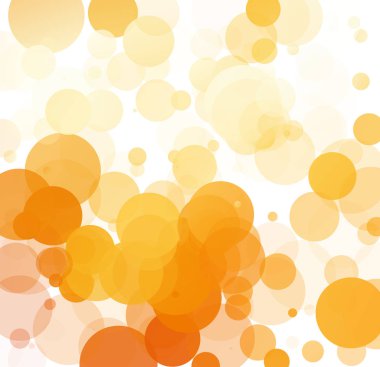 Kabarcıklar benzersiz turuncu parlak vektör arka plan