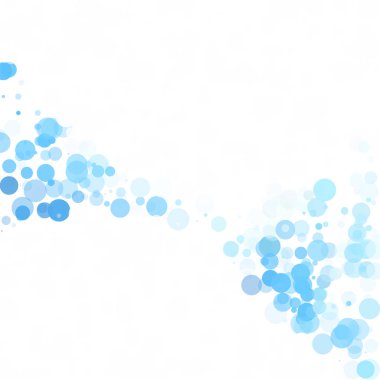 Baloncuklar Çemberi Noktaları Eşsiz Mavi Parlak Vektör Arkaplanı