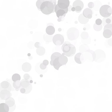 Kabarcıklar daire noktalar benzersiz gri beyaz parlak vektör arka plan
