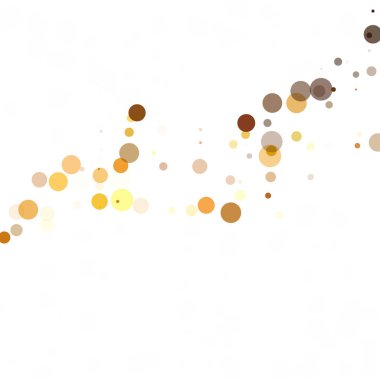 Kabarcıklar daire noktalar benzersiz sarı parlak vektör arka plan