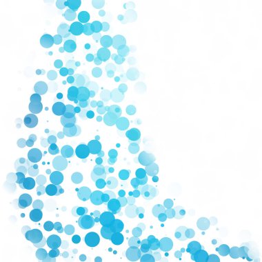 Baloncuklar Çemberi Noktaları Eşsiz Mavi Parlak Vektör Arkaplanı