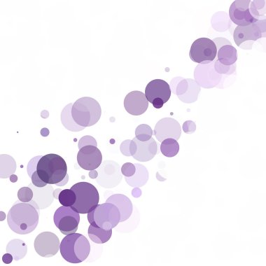 Kabarcıklar daire noktalar benzersiz mor parlak vektör arka plan