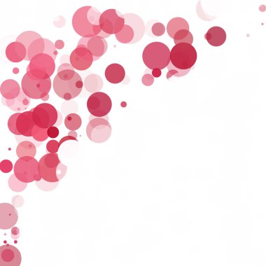 Kabarcıklar daire noktalar benzersiz kırmızı parlak vektör arka plan