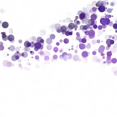 Kabarcıklar daire noktalar benzersiz mor parlak vektör arka plan