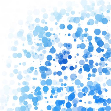 Baloncuklar Çemberi Noktaları Eşsiz Mavi Parlak Vektör Arkaplanı