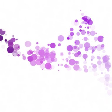 Kabarcıklar daire noktalar benzersiz mor parlak vektör arka plan