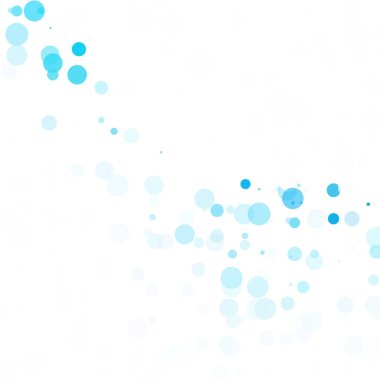 Baloncuklar Çemberi Noktaları Eşsiz Mavi Parlak Vektör Arkaplanı