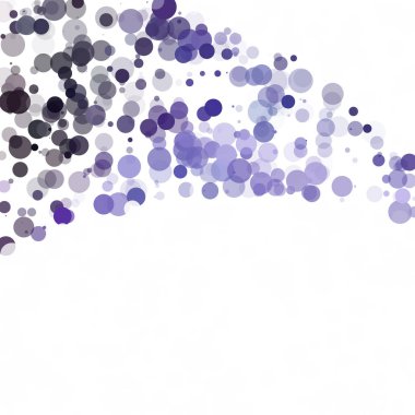 Kabarcıklar daire noktalar benzersiz mor parlak vektör arka plan