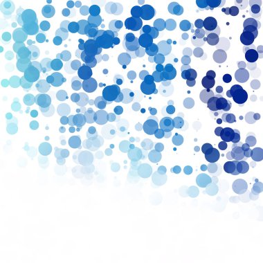 Baloncuklar Çemberi Noktaları Eşsiz Mavi Parlak Vektör Arkaplanı