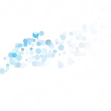 Baloncuklar Çemberi Noktaları Eşsiz Mavi Parlak Vektör Arkaplanı