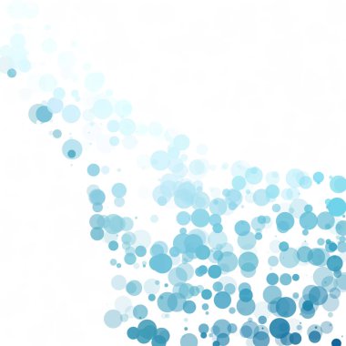 Baloncuklar Çemberi Noktaları Eşsiz Mavi Parlak Vektör Arkaplanı