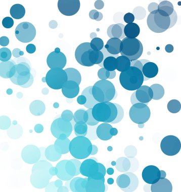 Kabarcıklar benzersiz mavi parlak vektör arka plan