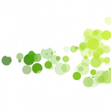Kabarcıklar benzersiz yeşil parlak vektör arka plan